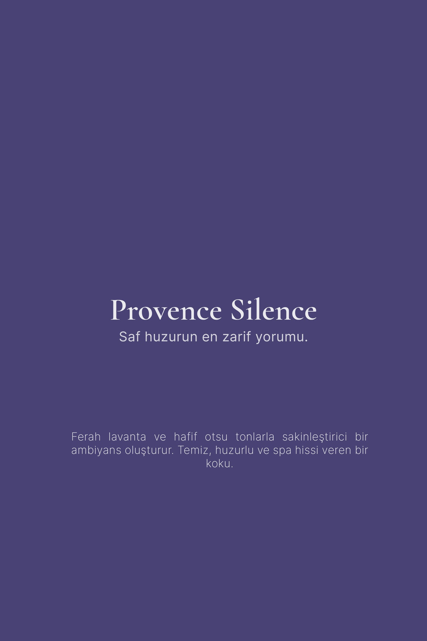 Provence Silence Lavanta Kokulu Mum | Rahatlatıcı & Aromaterapi Mum Empinora
