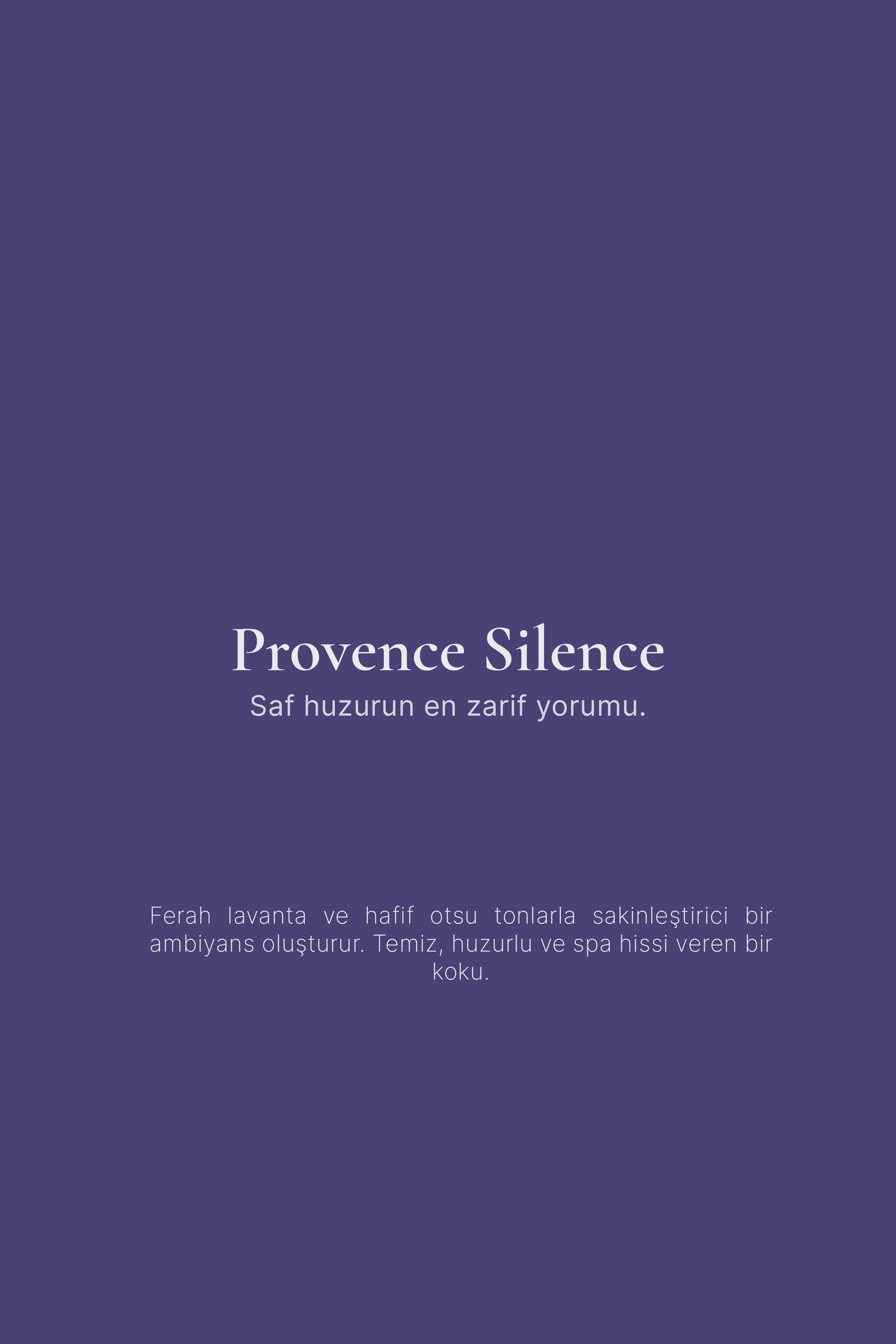 Provence Silence Lavanta Kokulu Mum | Rahatlatıcı & Aromaterapi Mum Empinora